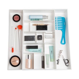 Dial Industries Expandable Vanity Drawer Makeup Organizer Desk Storage Tray