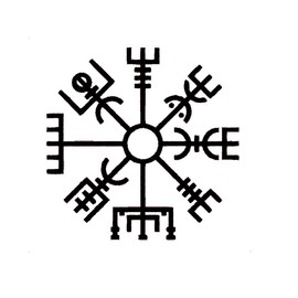 Custom Vegvísir Viking Compass Vinyl Decal - Viking Bumper Sticker - Perfect Norse Rune Scandinavian Gift