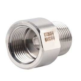 CO2 Cylinder Adapter Converter Durable Smooth Shiny Sealing Ring Easy Install Aquarium Equipment (G5/8-W21.8)