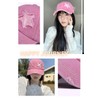 kanaelun Cap, Hat, One Size, Women's Star Pattern, Star Ponytail,
