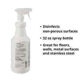 McKesson Pro-Tech Surface Disinfectant Cleaner, Ready to Use - Floral Scent, Trigger Spray Bottle, 32 oz, 1 Count, 12 Packs, 12 Total
