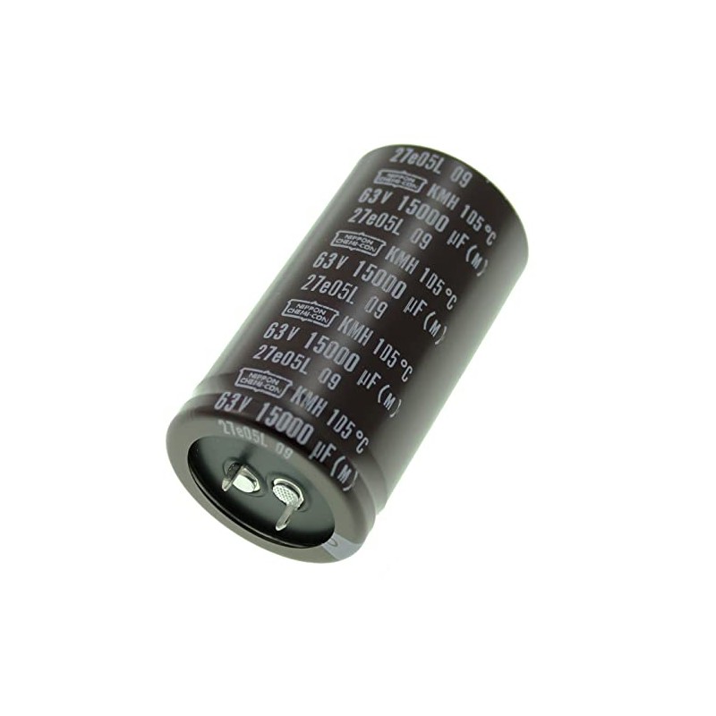 Elko Capacitor Radial 15000µF 63V | Snap-in Electrolytic Capacitor up