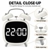 Digital Alarm Clock with Loud Double Bell Alarm for Heavy