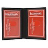 MARSHAL MARSHAL Slim Thin Leather Credit Card ID Mini Wallet
