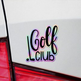 Holographic Decal Stickers Of Golf Club Premium Waterproof Vinyl Decal Stickers For Laptop Phone Accessory Helmet Car Window Mug Tuber Cup Door Wall Decoration ANDVER3c33871HO110422