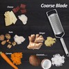Professional Zester Grater Coarse for Cheese, Carrot, Ginger, Coconut, Nuts