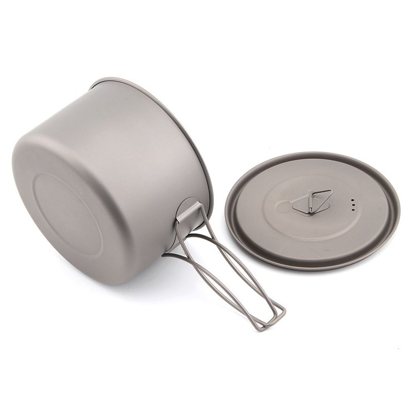 TOAKS Outdoor Camping Titanium Cup 700ml Ultralight Titanium Pot with