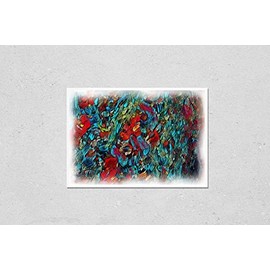 Poster Reproduction of Creative painting pictorial art. Colorful wallpaper in modern style. Abstract texture background. Digital artwork for graphic design or pints on canvas. Can be used as