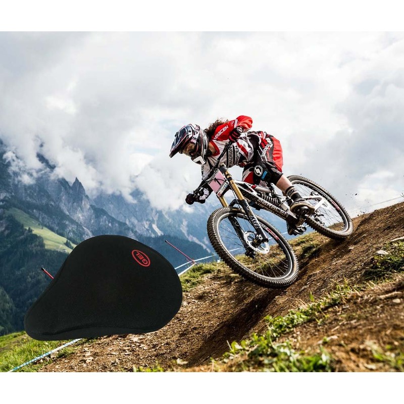 Cucuba® Bicycle Large Saddle Cover Saddle Cover with Gel Filled