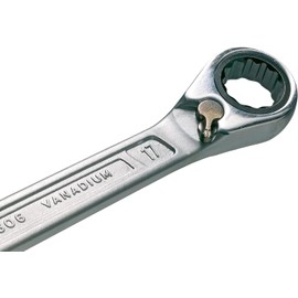 Hazet 606/5 5-Piece Ratchet Ring Jaw Spanner Set