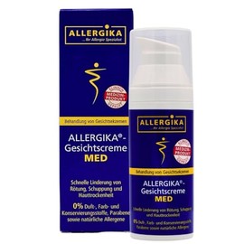 Allergika Gesichtscreme MED 1x 50 ml I Zur Behandlung von Gesichtsekzemen I Rötung, Schuppung, Hauttrockenheit, Neurodermitis I Juckreiz I sensible Haut I Spar-Set plus Pharma Perle give-away
