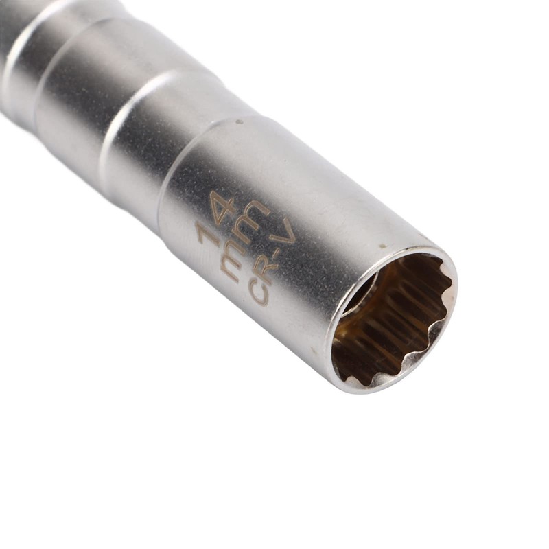 Magnetic Swivel Spark Plug Socket, Chrome Vanadium Alloy Steel 3/8in