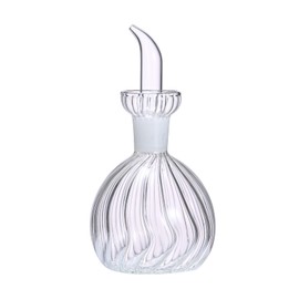 ELETON Stripe Ball Oil Bottle Glass Olive Oil Dispenser Bottle Glass Oil Decanter, Cruet