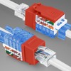 Everest Media Solutions 45° Angled CAT5e Keystone Jack in Orange