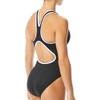 TYR womens Hexa Maxfit Swimsuit, Blk/Wht, 30 US
