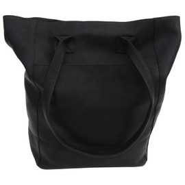 Piel Leather Xl Shopping Bag, Black, One Size