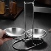 Spoon Rest Holder, Vertical Stainless Steel Stew Soup Ladle Holder,