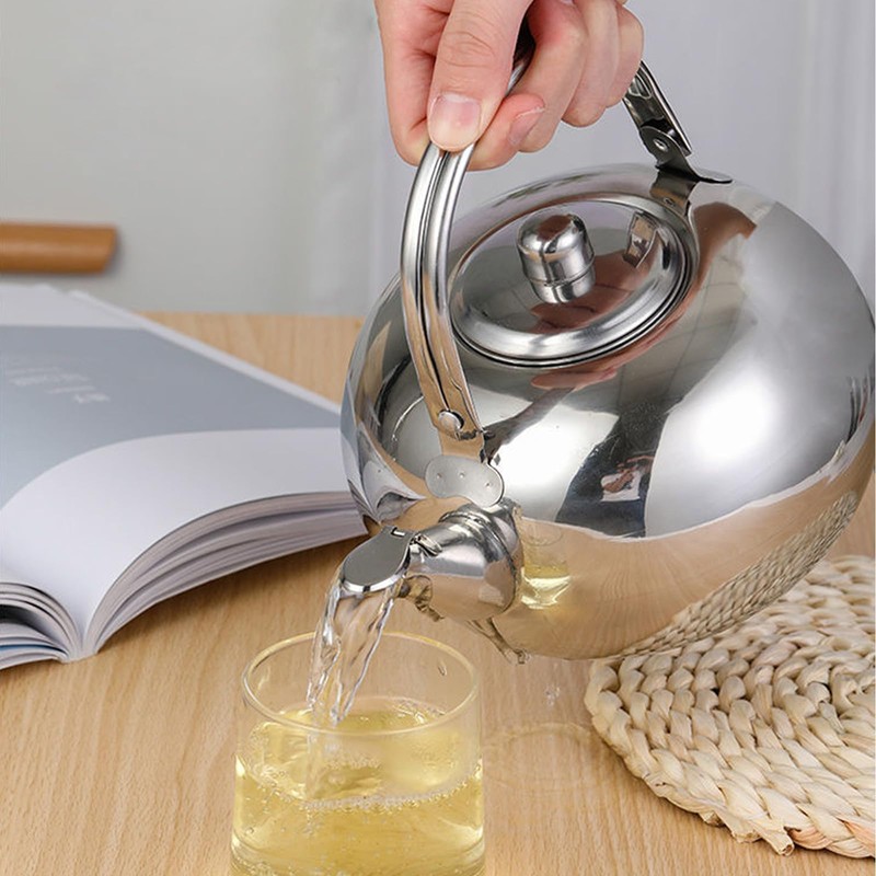 Toolzia 2.3L Stainless Steel Teapot with Tea Strainer Premium Tea