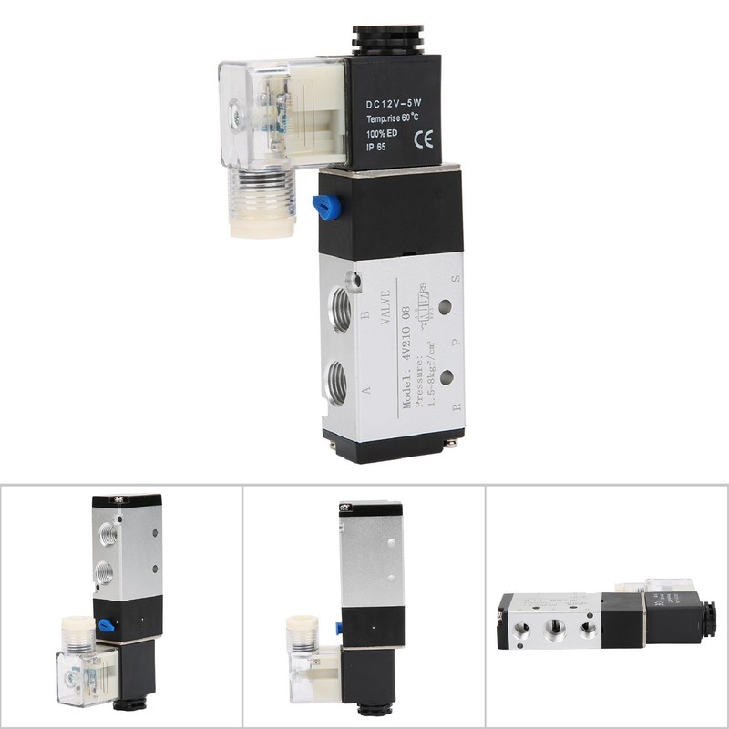 4V210-08 Solenoid Air Valve 2 Position 5 Port Pneumatic Control