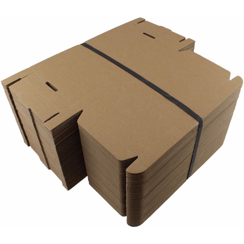 BROWN DL SIZE BOX LARGE LETTER STRONG CARDBOARD SHIPPING POSTAL