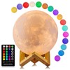 Moon Lamp, LOGROTATE 16 Colors LED Night Light 3D Printing