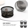 Mesh Metal Paper Clip Holder, Desk Organizer, Paper Clip Dispenser,
