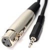 kenable XLR Female 3 pin socket to 3.5mm Audio Stereo