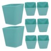 Mobestech 8pcs Plastic Hanging Baskets Multifunctional Storage for Home Organization