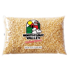 Popcorn County USA | White Un-Popped Popcorn Kernels | Pops with Fewer Hulls | Non GMO and Gluten Free | Movie Night Snack | Made in Nebraska | 2 lb Bag (1 Pack, White)