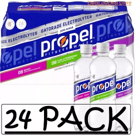 Propel 24 PACK - Propel Zero Water Variety 16.9 fl oz - Berry, Grape, Kiwi Strawberry