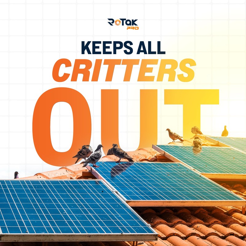 Rotak Critter Guard PRO - 4in x 100ft Solar Panel