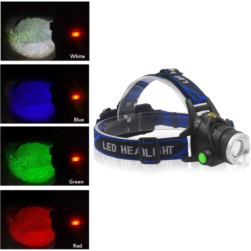 TotaLohan 4 in 1 Multicolor Headlamp 800 Lumen Zoomable One