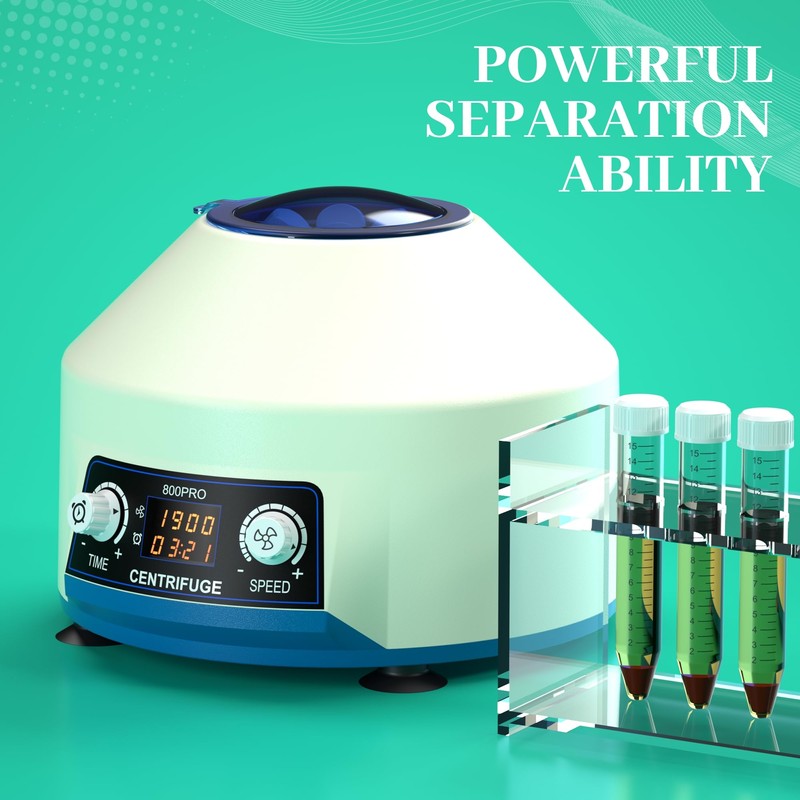 4000RPM Centrifuge Machine, 15mlX6 Capacity Benchtop Centrifuges, Electric Centrifuges with