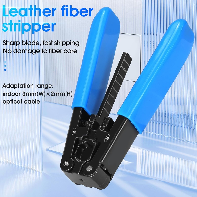 BAOSHLA（5-piece kit）Fiber optic Termination tool kit X5 Optical Fiber Cleaver