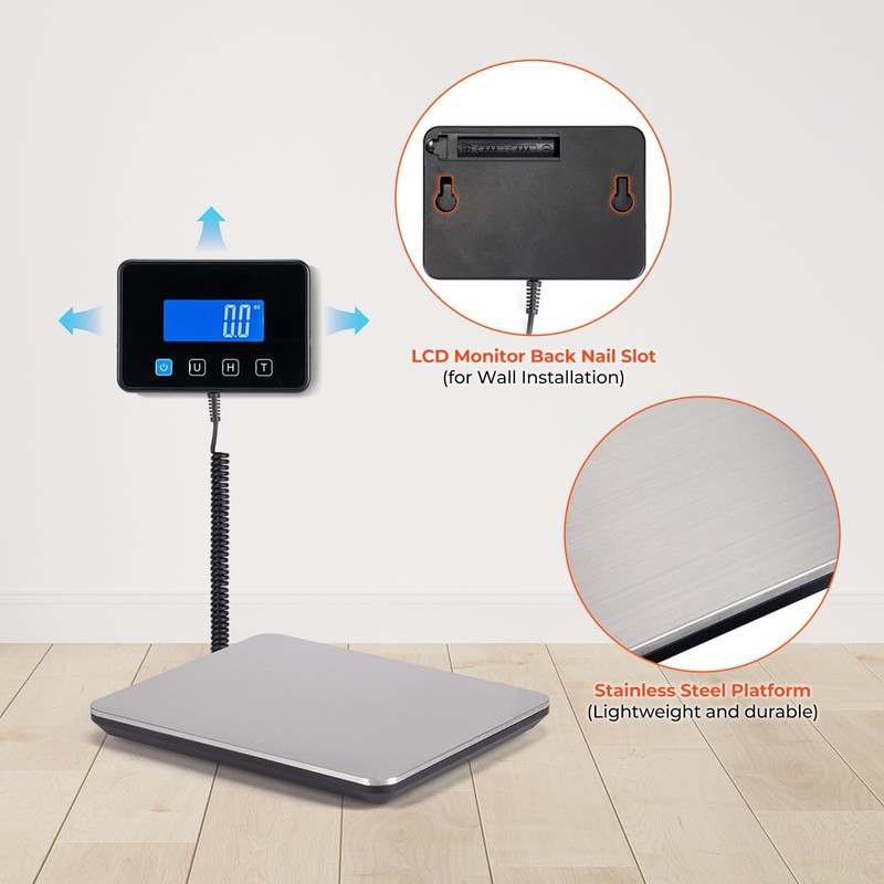 MUNBYN Shipping Scale, 440lb/1.8oz Digital Postal Scale for Packages with