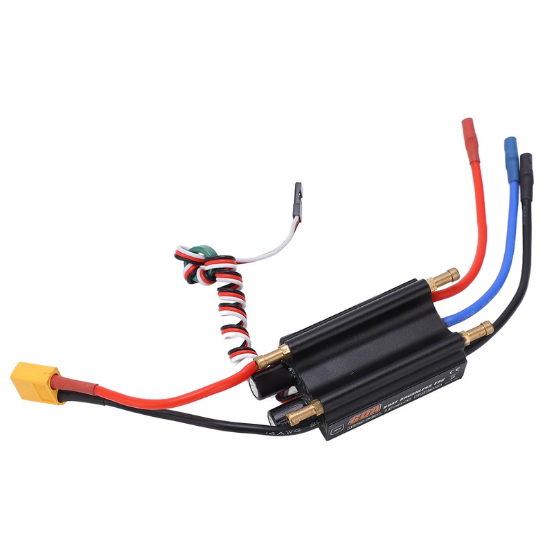 60A Brushless Electronic Speed Controller with XT60 Plug BEC Switch