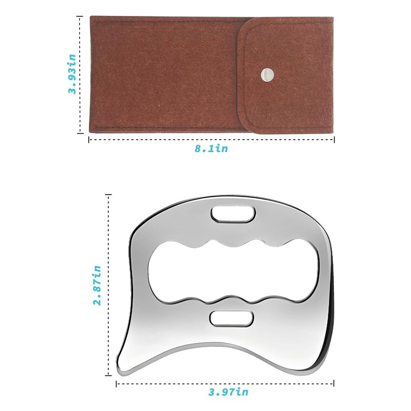 Stainless Steel Gua Sha Muscle Scraper Tool, Myofascial Scraping Tools