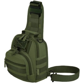 East West U.S.A 17" Tactical Military Sling Chest Utility Pack Bag - Olive