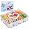 Wuoerr Snack Box Container, Portable Snack Box Container, Divided Serving