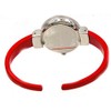 Women's Classic Easy Read Bangle Cuff Watch (Red)