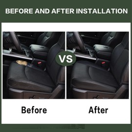 FZJDSD Driver & Passenger Seat Cover & Foam Cushion Compatible with Dodge Ram 1500 2500 3500 4500 5500 2009 2010 2011 2012