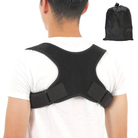 Parone 姿勢サポーター 姿勢ベルト 猫背ベルト 男女兼用 背中 収納袋付き (Lサイズ)