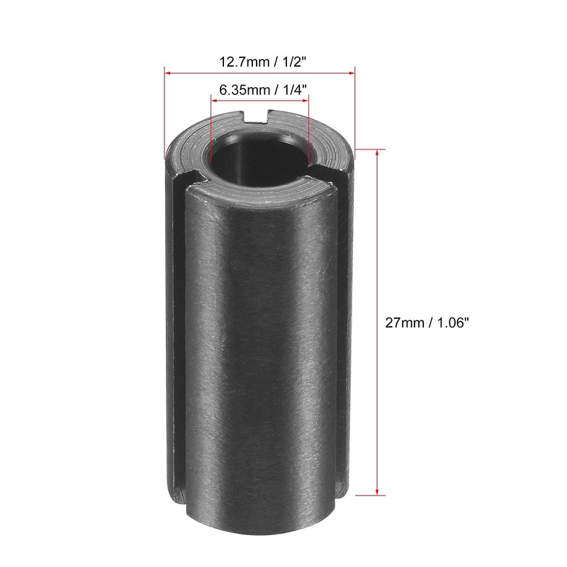 sourcing map Router Collet Driver Adapter Convert 12.7mm (1/2") to
