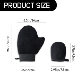 Pack of 3 Self-Tanning Gloves Self-Tanning Glove for Self-Tanning Glove for Self-Tanning Glove Self Tan Back Applicator