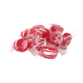 YANKEETRADERS Cinnamon Hard Candy Discs, Red and White Striped, 3 Pound Bulk Bag