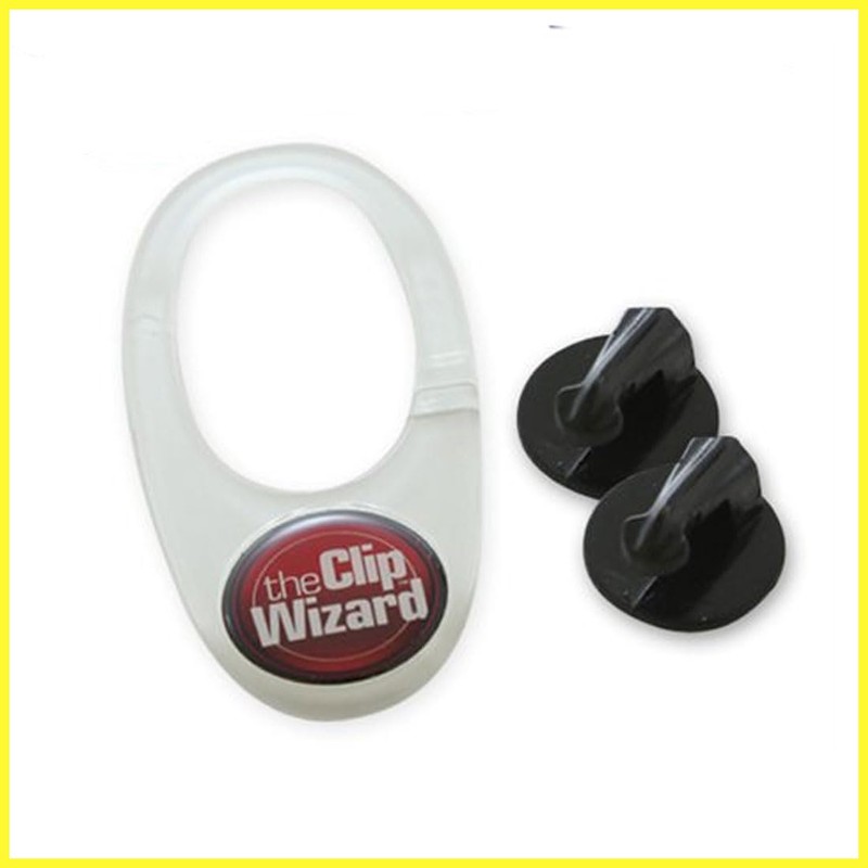 The Clip Wizard- Adhesive Clip Cell Phone Mounts Holders Universal