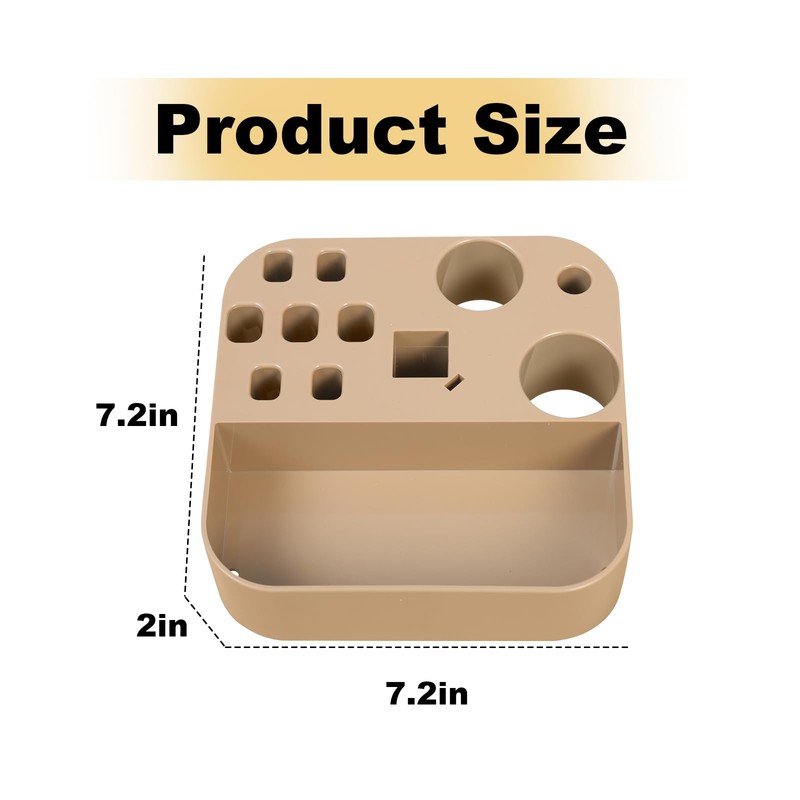 Easy to Install Pet Grooming Arm Organizer with Multi-Compartment Storage