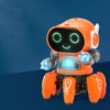 Robot Toy Six Claws Plastic Intelligent Dancing Singing Light Electric