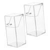 MERRYHAPY 2pcs Nordic Style Transparent Storage Box Multifunctional Lipstick Storage