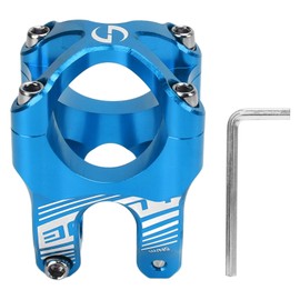 Bike Stem 35mm Lightweight High Strength CNC Aluminum Alloy Handlebar Short Stem for Road Mountain Bikes Blue